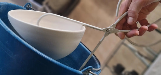 Glazing Tongs for pottery. 'Scissors'.