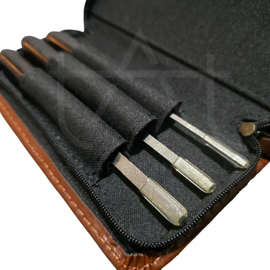 estuche abierto donde se ven las limas diamantadas para cerámica