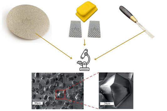 Mismo grano, menos rayas. Lija de diamante para cerámica