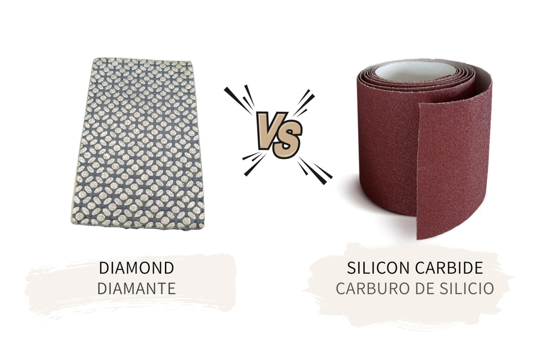 Diferencias entre lijas de diamante y de carburo de silicio. Lijando cerámica
