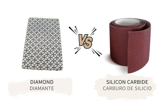 Diferencias entre lijas de diamante y de carburo de silicio. Lijando cerámica