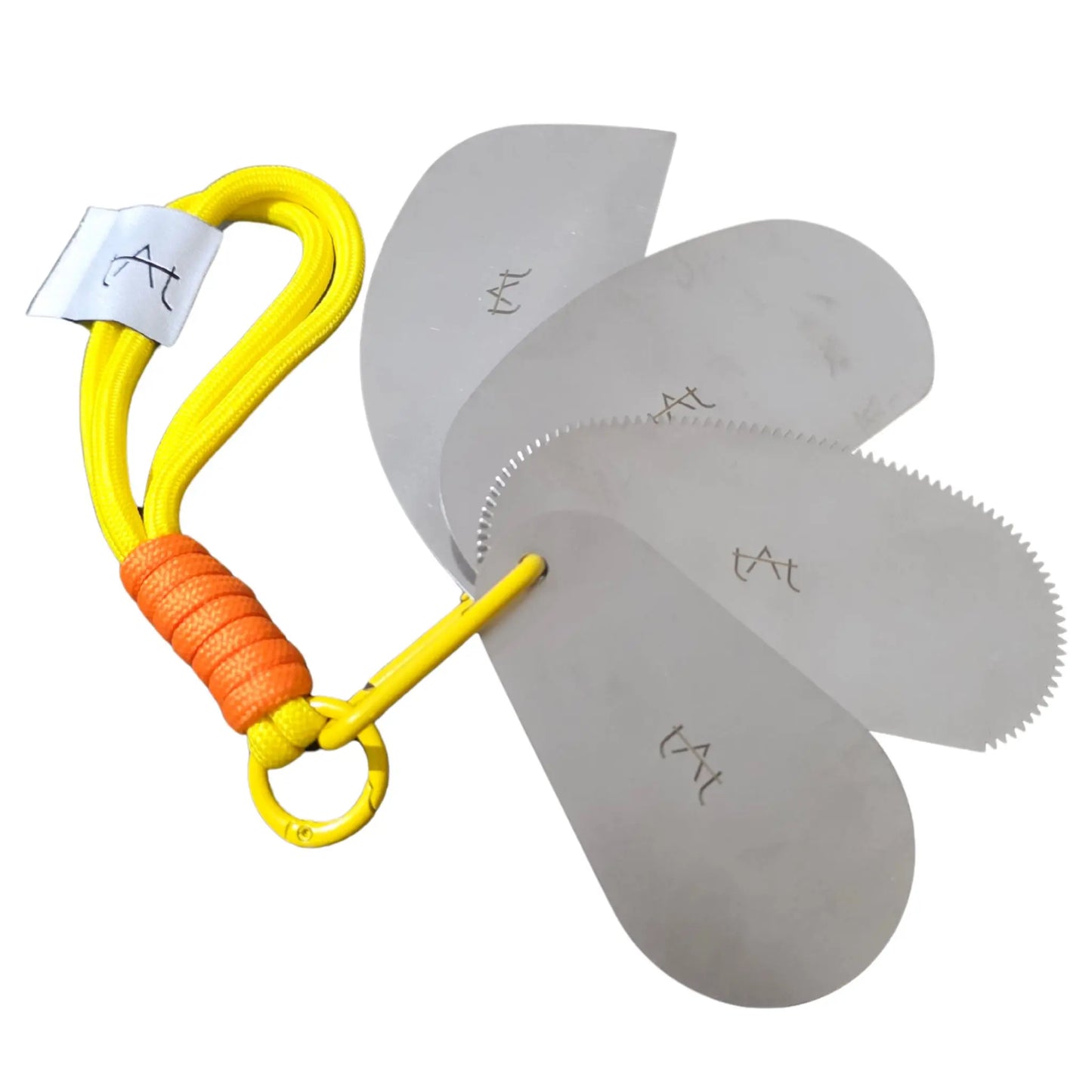 Stainless-Steel Pottery Ribs — 4-in-1 Keychain Set